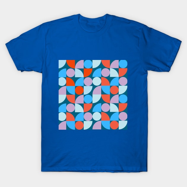 Vibrant Geometric Harmony T-Shirt by JuncaArtPrints